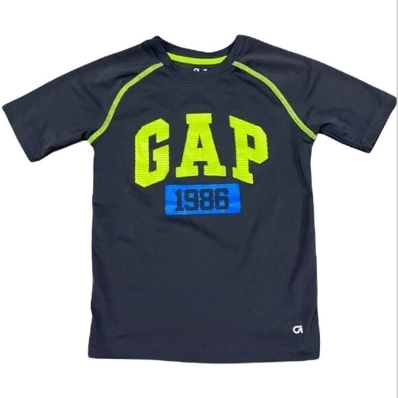 Gap Fit Active S/S Crew Boys T-shirt Grey size S - Picture 1 of 7